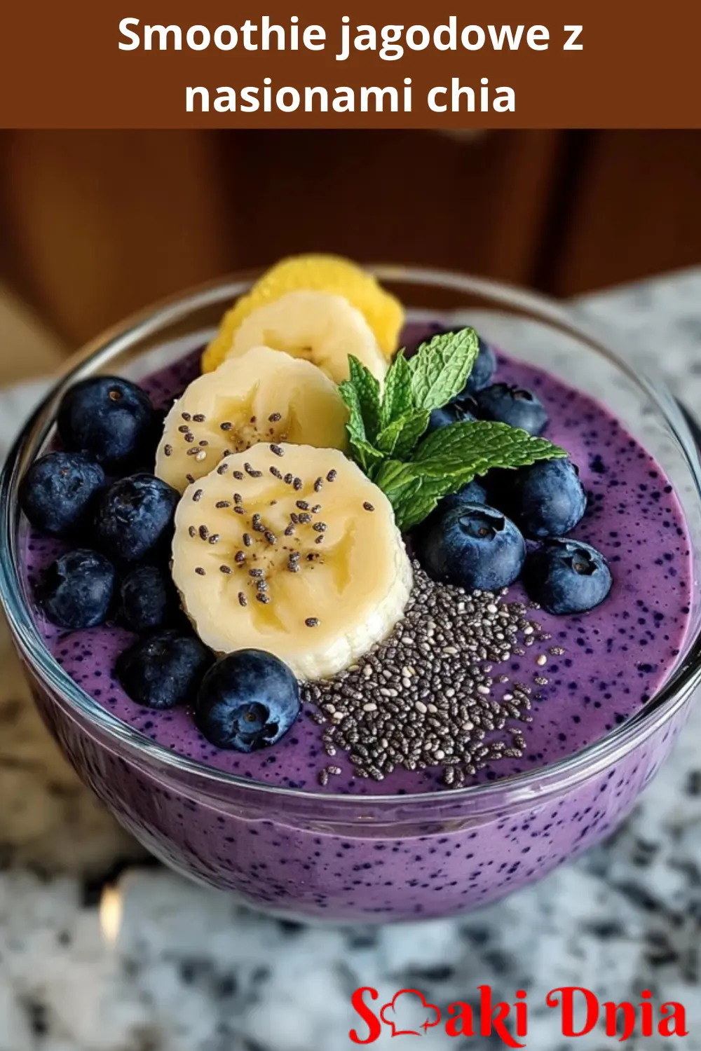 Smoothie jagodowe z nasionami chia