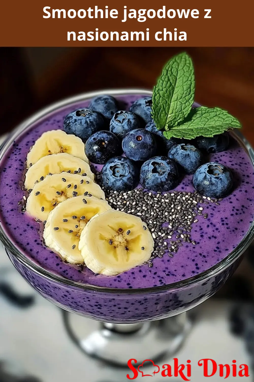 Smoothie jagodowe z nasionami chia