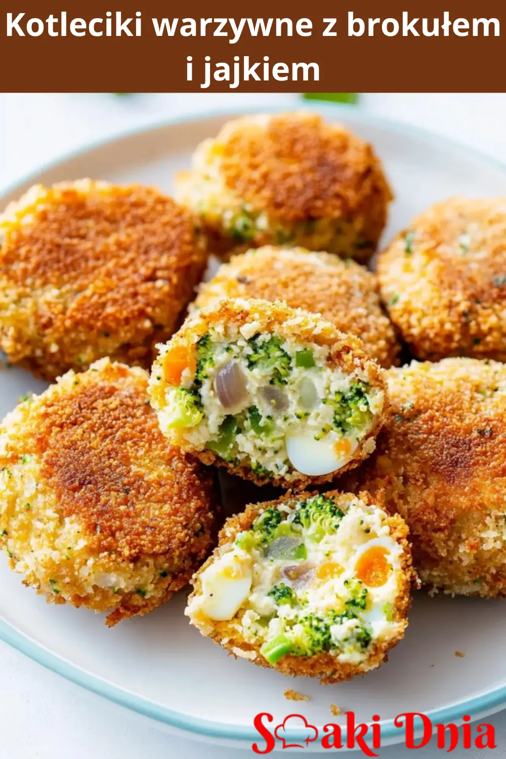 Kotleciki warzywne z brokułem i jajkiem