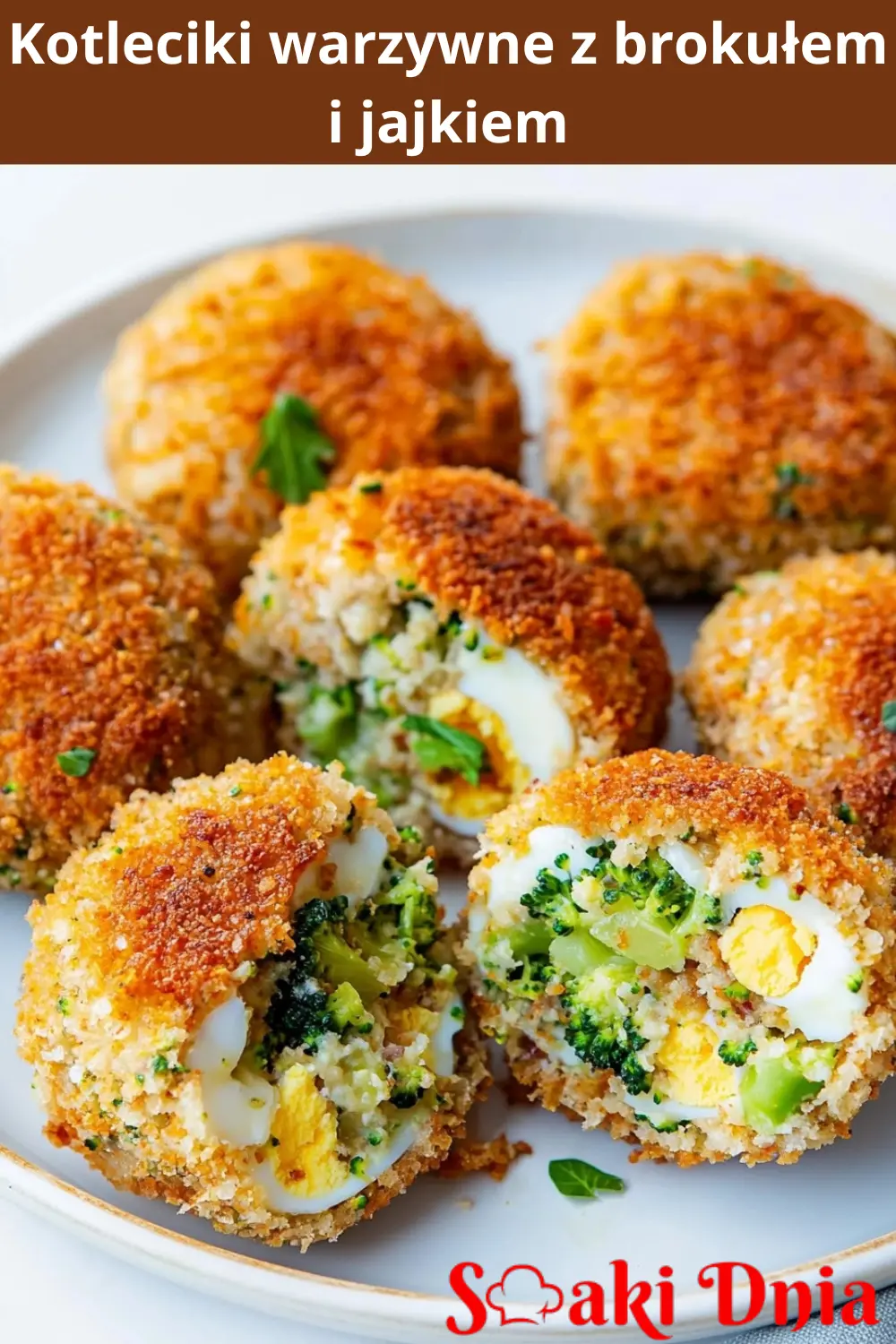 Kotleciki warzywne z brokułem i jajkiem