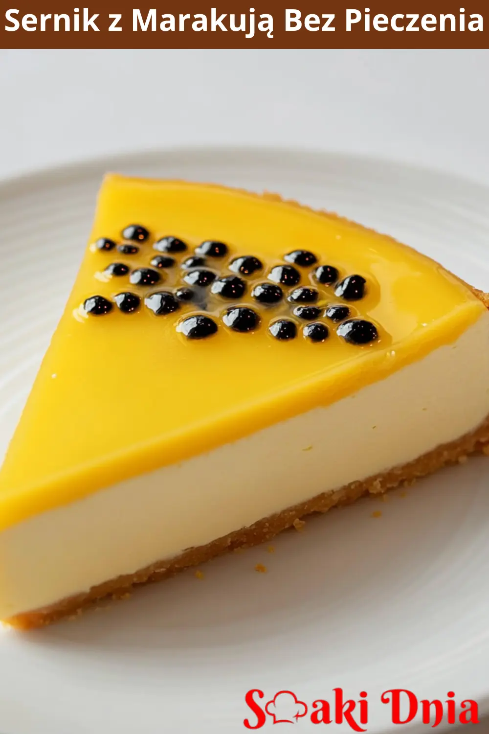Sernik z Marakują Bez Pieczenia