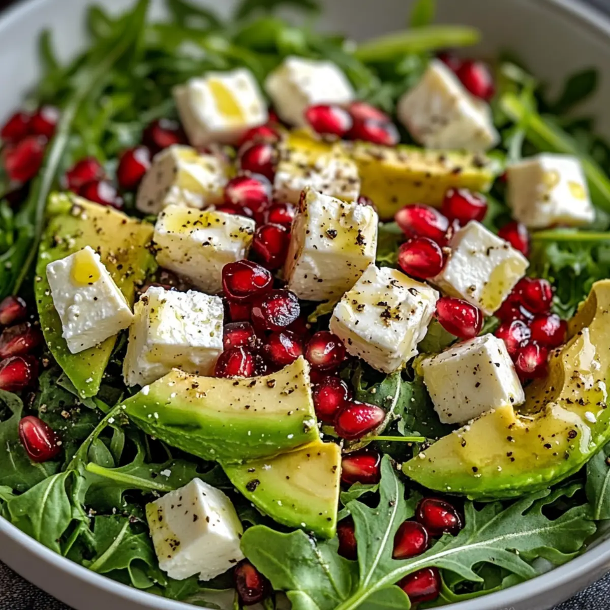 Sałatka z awokado, granatem i fetą 2 Sałatka z awokado, granatem i fetą