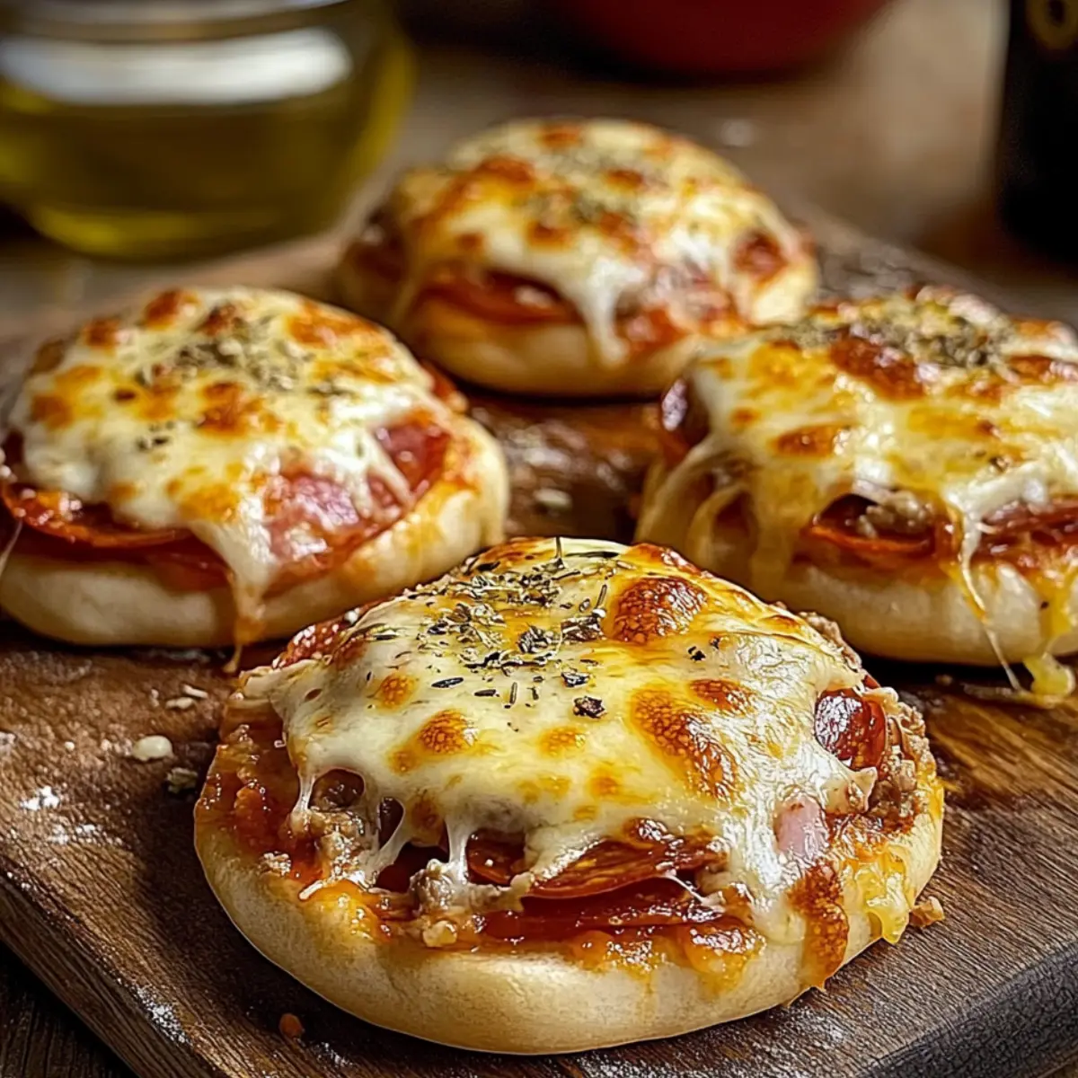 Mini zapiekanki z mięsem i serem