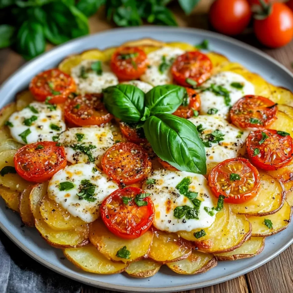 10 przepisów na domowy fast food – pizza, burgery, zapiekanki i sałatki 7 Ziemniaczana pizza z blachy (kartoffelpizza)