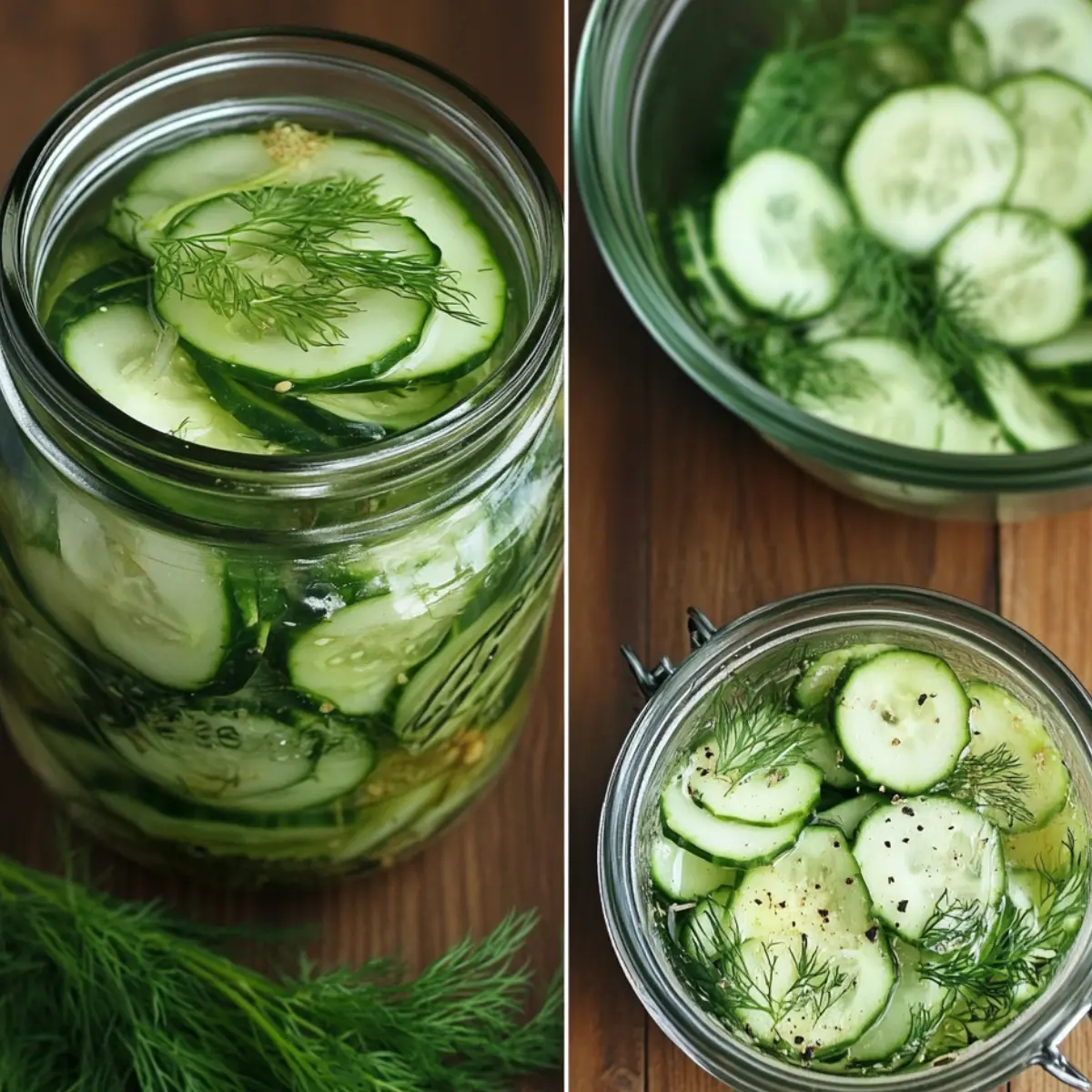 Ogórki małosolne w plasterkach – w słoiku