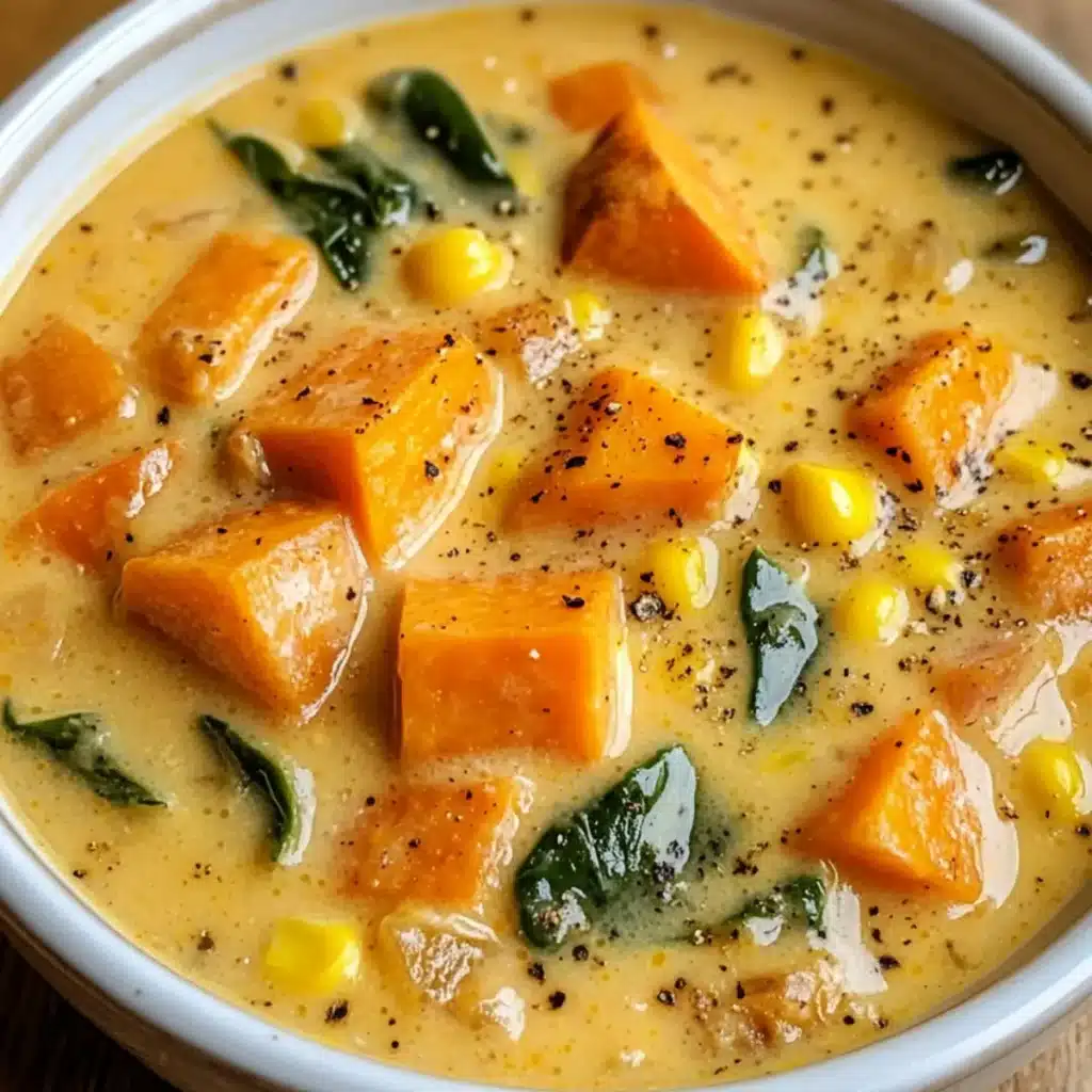 Kremowa Zupa z Batatami i Kukurydzą