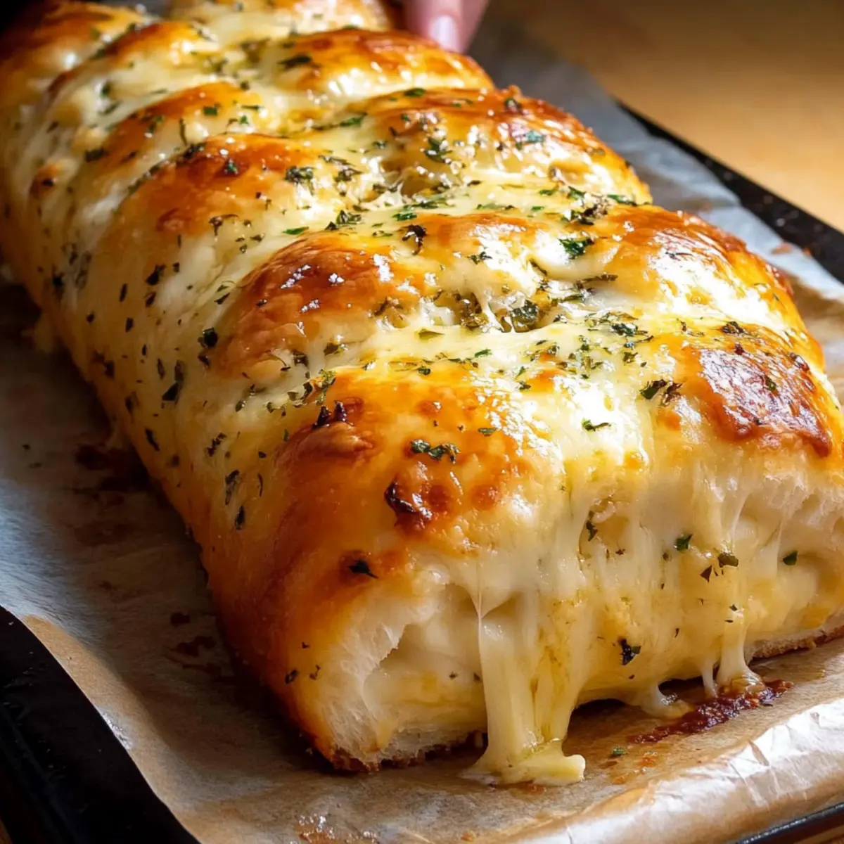 Zawijaniec serowo-ziołowy z piekarnika