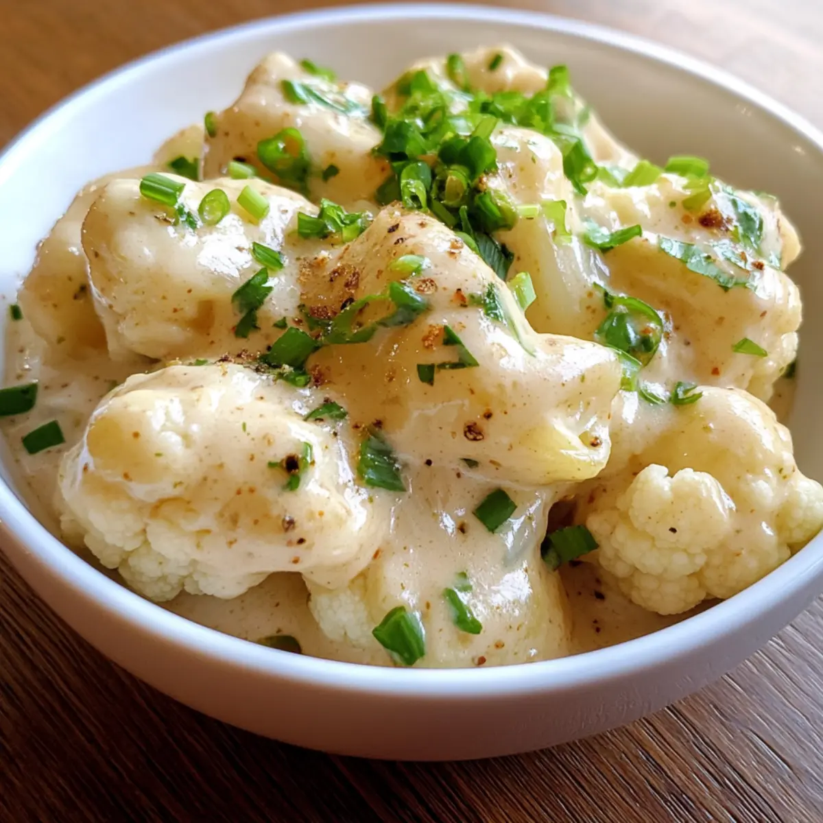 Kalafior w sosie czosnkowym