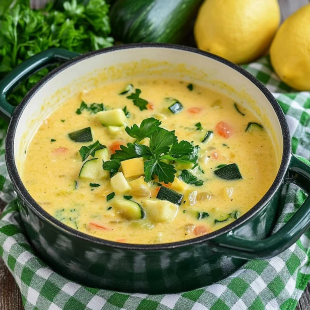 Letnia zupa krem z cukinii i warzyw