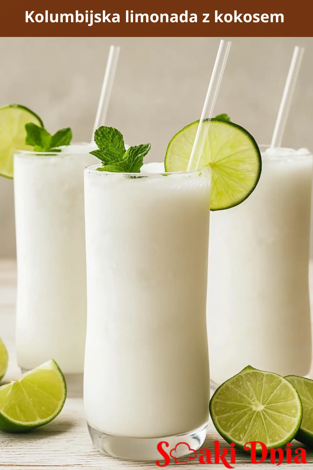 Kolumbijska limonada z kokosem 3 Kolumbijska limonada z kokosem