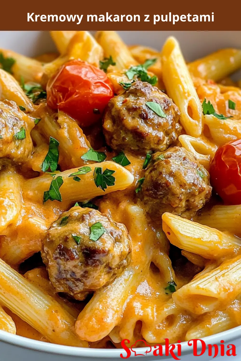 Kremowy makaron z pulpetami 4 Kremowy makaron z pulpetami
