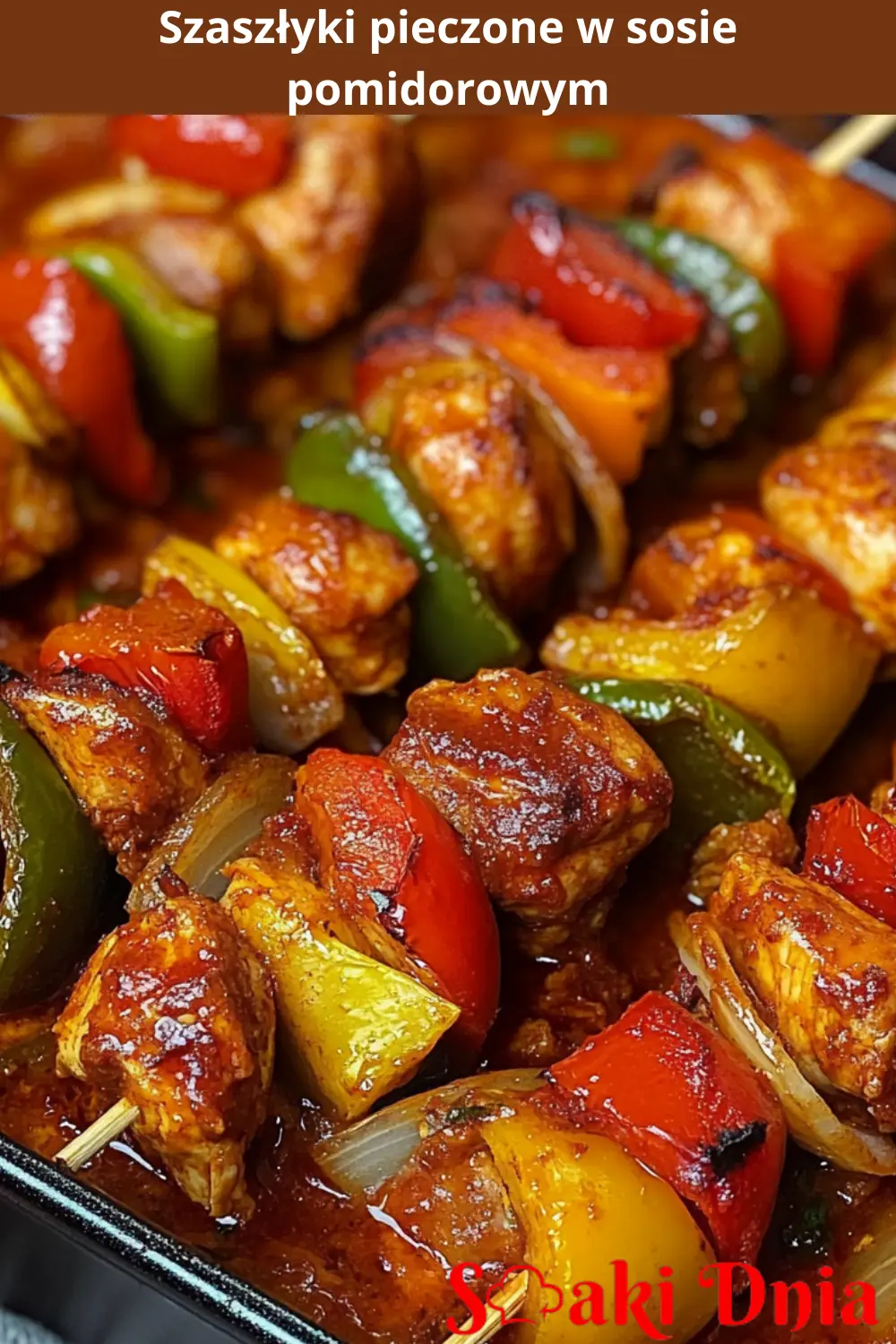 Szaszłyki pieczone w sosie pomidorowym