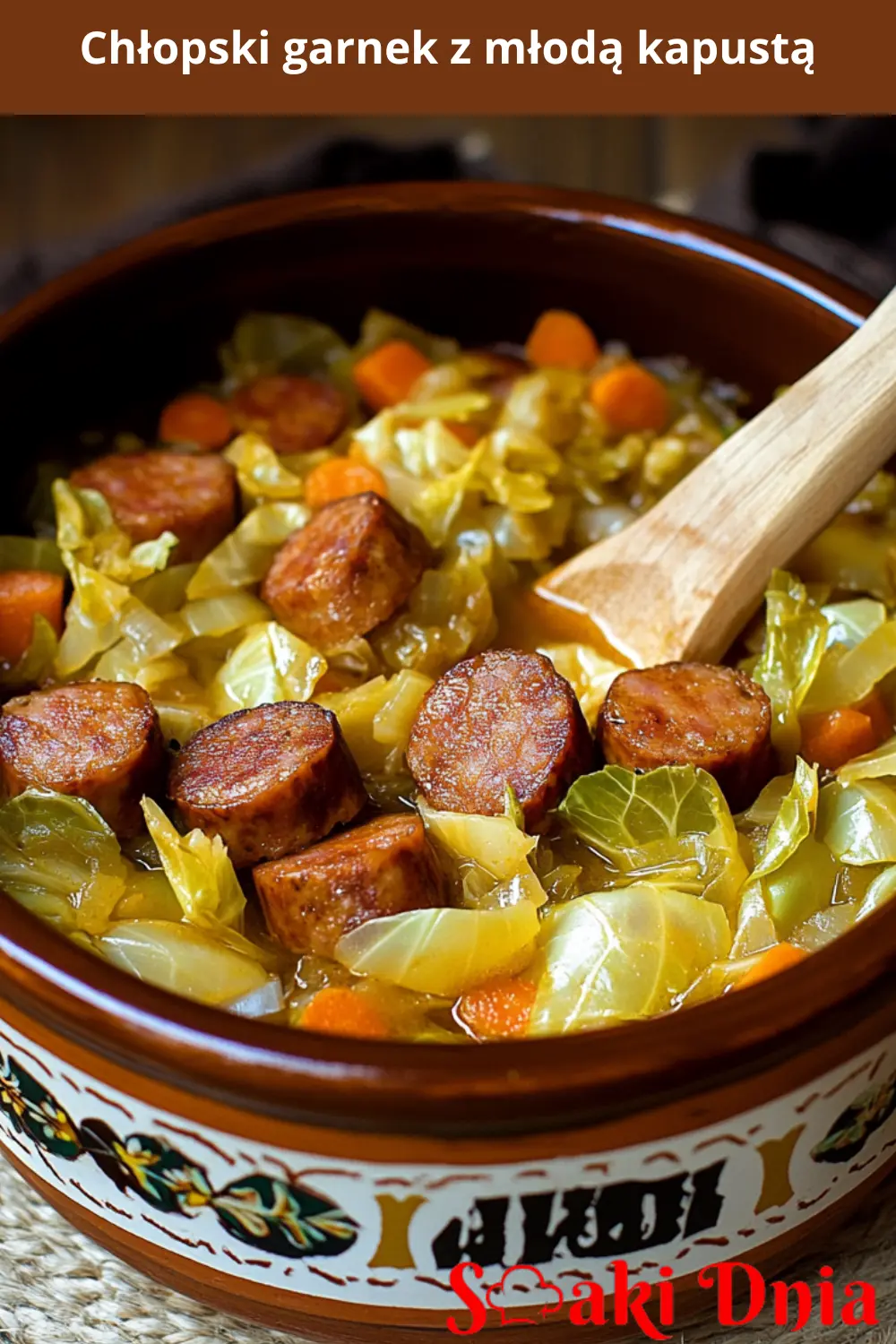 Chłopski garnek z młodą kapustą