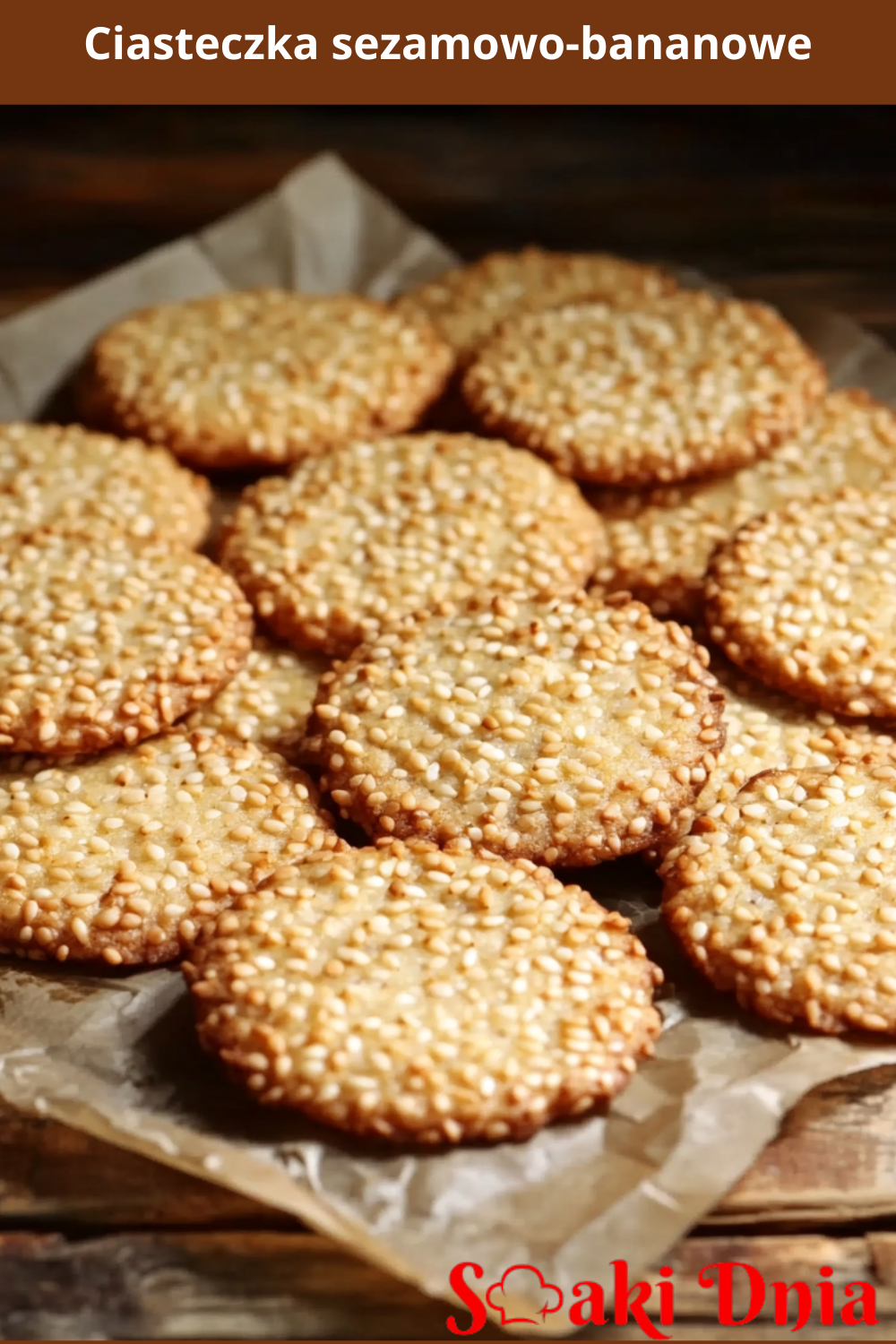 Ciasteczka sezamowo-bananowe