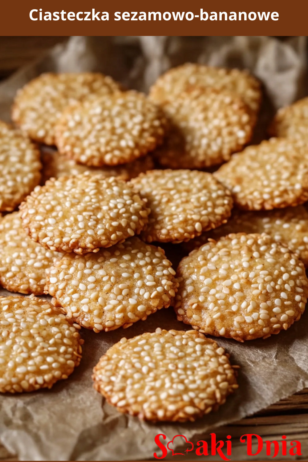 Ciasteczka sezamowo-bananowe