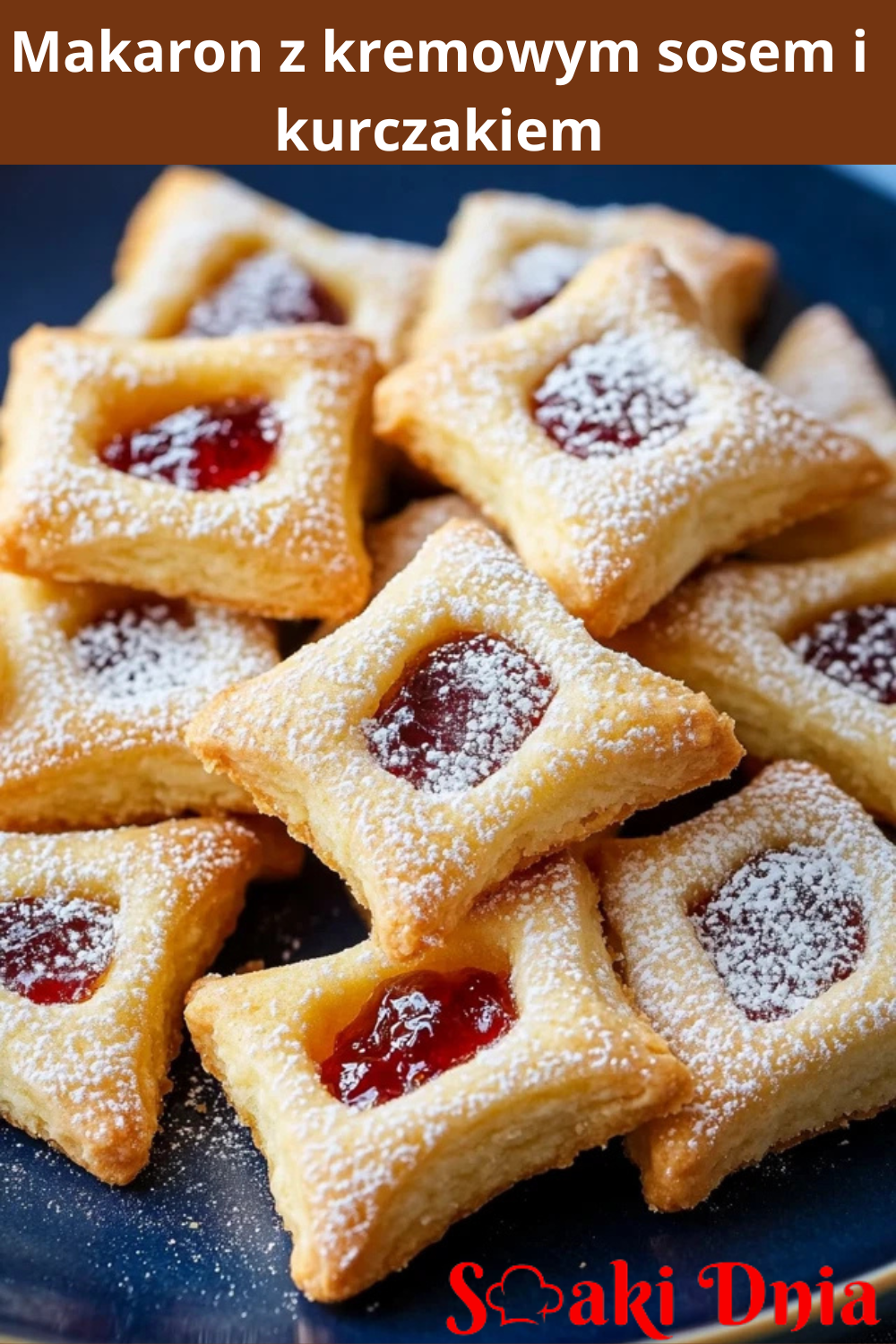 polskie ciasteczka z twarogu z marmoladą,