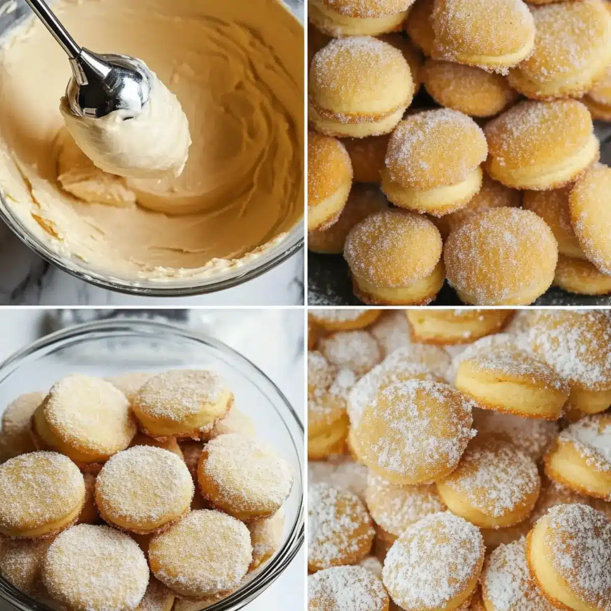 Maślane ciasteczka z cukrem (mini puchatki)