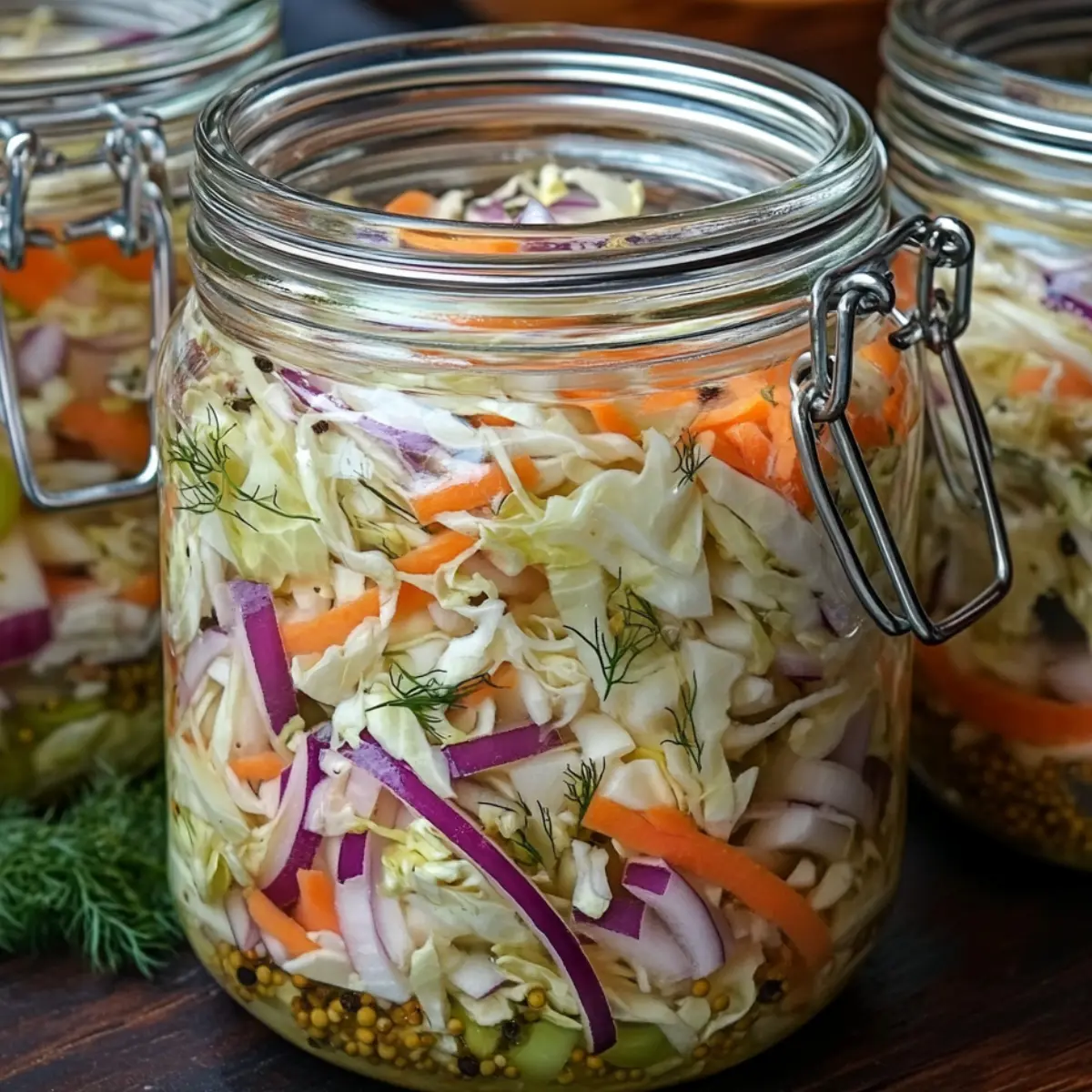 Surówka z kapusty w słoikach 