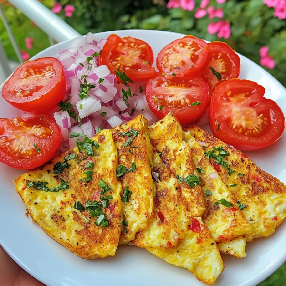 Białkowe tosty bez chleba z sałatką pomidorową 2 Białkowe tosty bez chleba z sałatką pomidorową