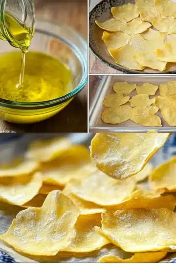 Domowe chipsy z mąki z ciecierzycy