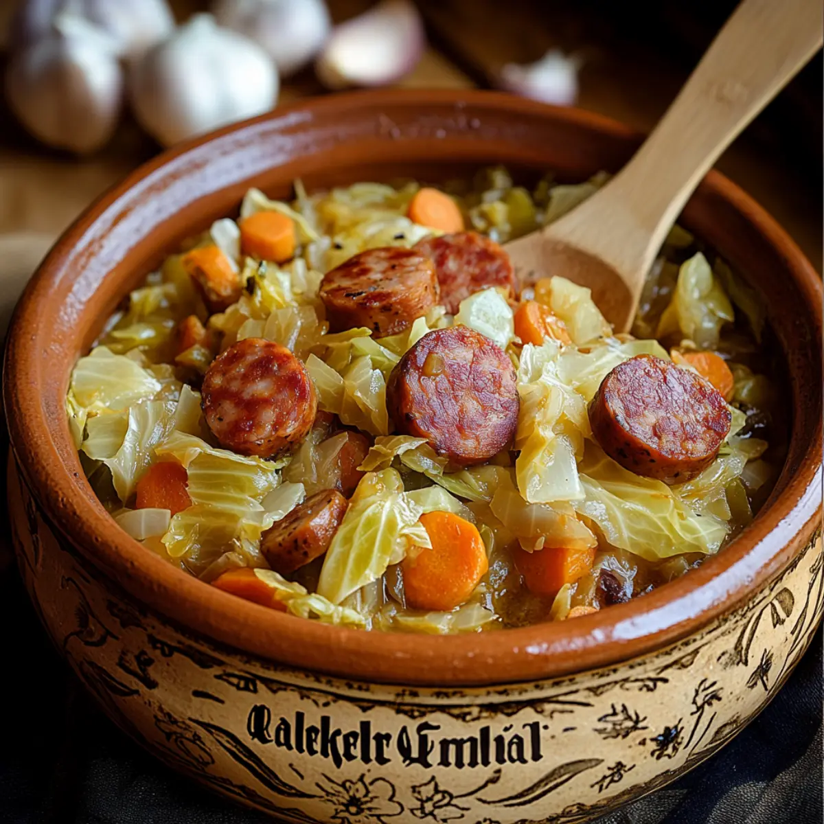 Chłopski garnek z młodą kapustą