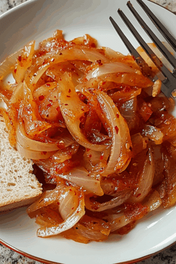 Cebula smażona z papryką