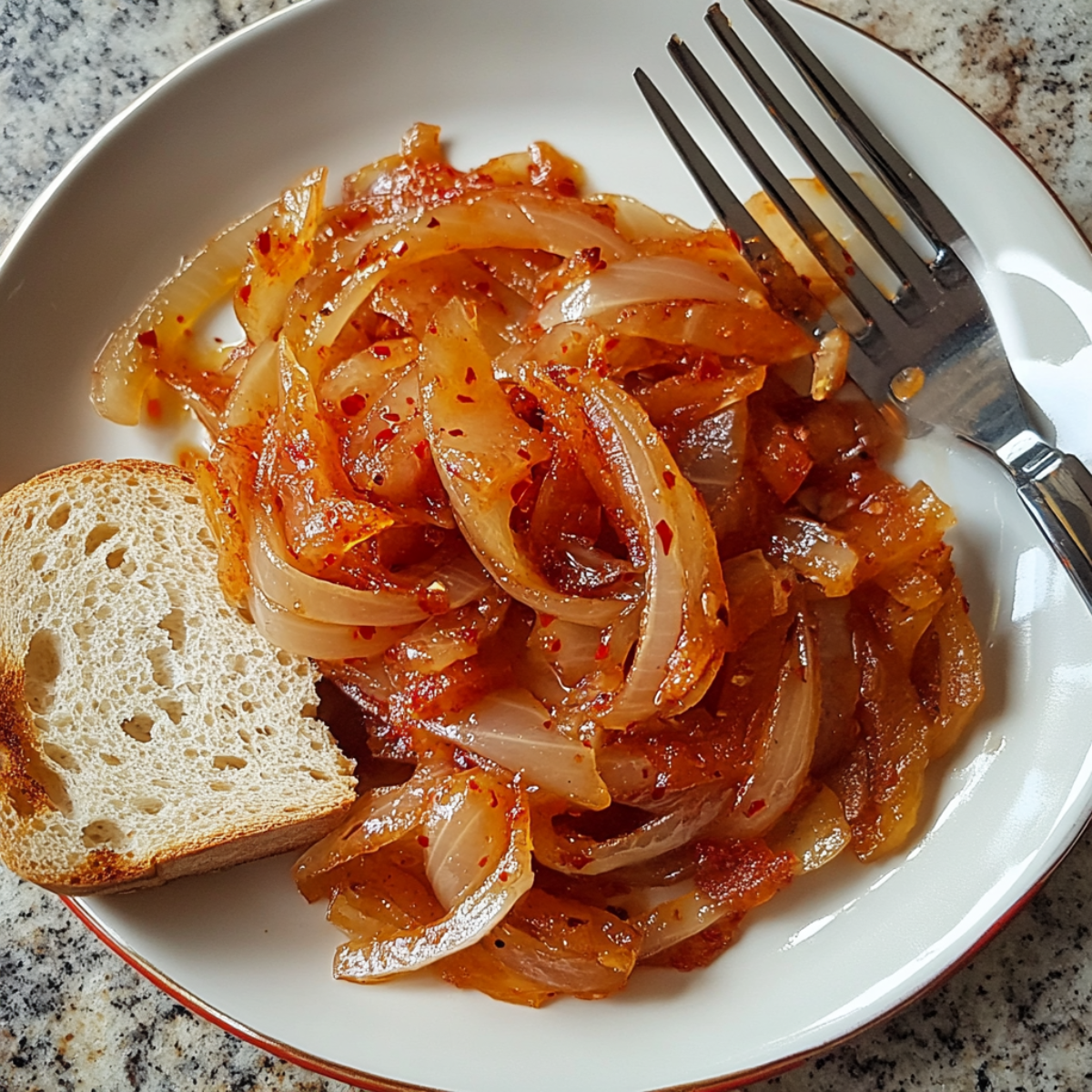 Cebula smażona z papryką 2 Cebula smażona z papryką