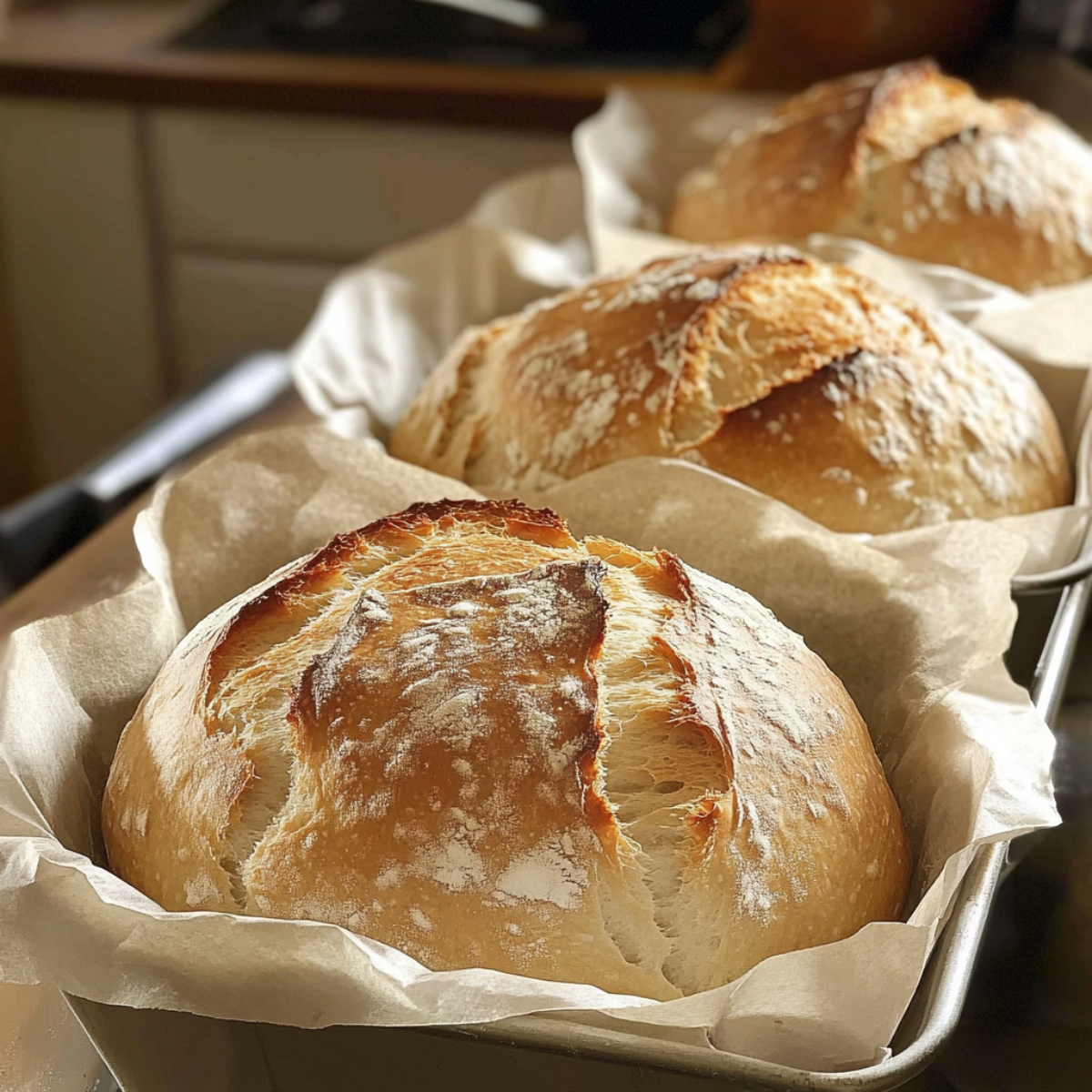 Najprostszy chleb pszenny (bez miksera, z chrupiącą skórką)