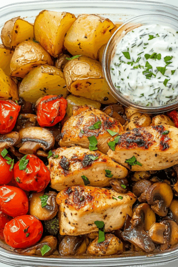Kurczak z pieczonymi ziemniakami, warzywami i sosem jogurtowym 31 Untitled design 2025 05 24T092429.431 Smakidnia