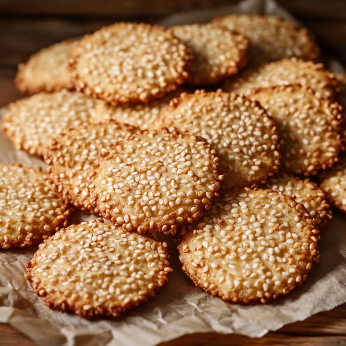 Ciasteczka sezamowo-bananowe
