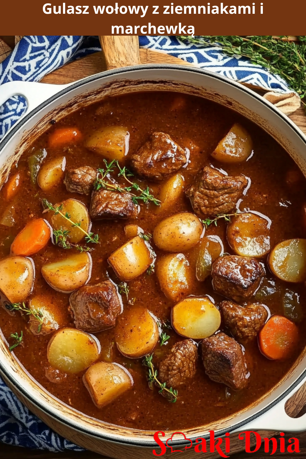 Gulasz wołowy z ziemniakami i marchewką