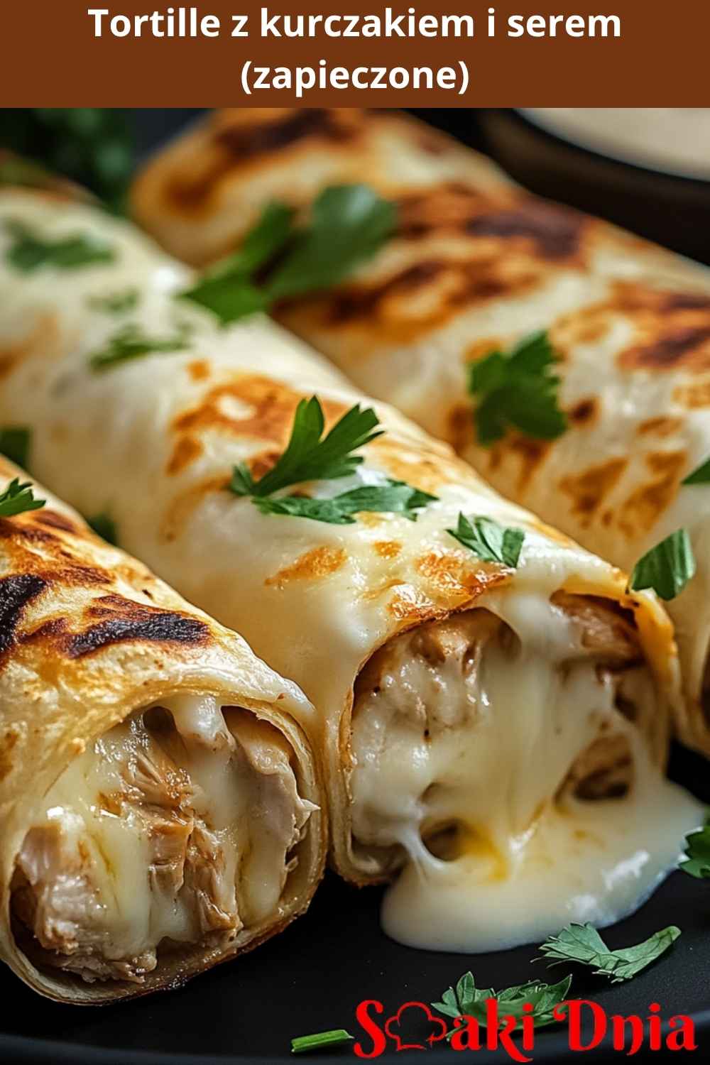 Tortille z kurczakiem i serem (zapieczone) 4 Tortille z kurczakiem i serem (zapieczone)