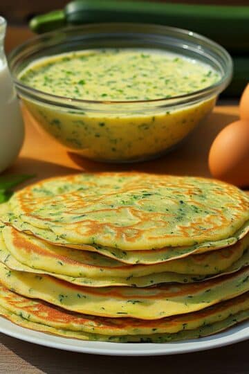 Cienkie Naleśniki z Cukinią i Ziołami