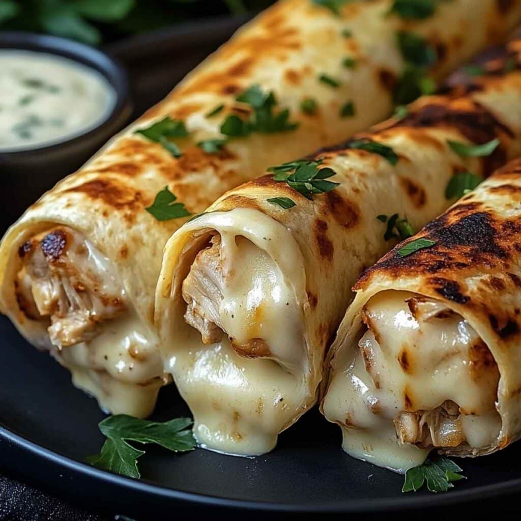 10 przepisów na szybki obiad – pomysły na każdy dzień tygodnia 10 Tortille z kurczakiem i serem (zapieczone)