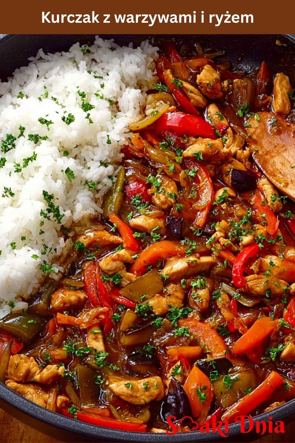 Kurczak z warzywami i ryżem
