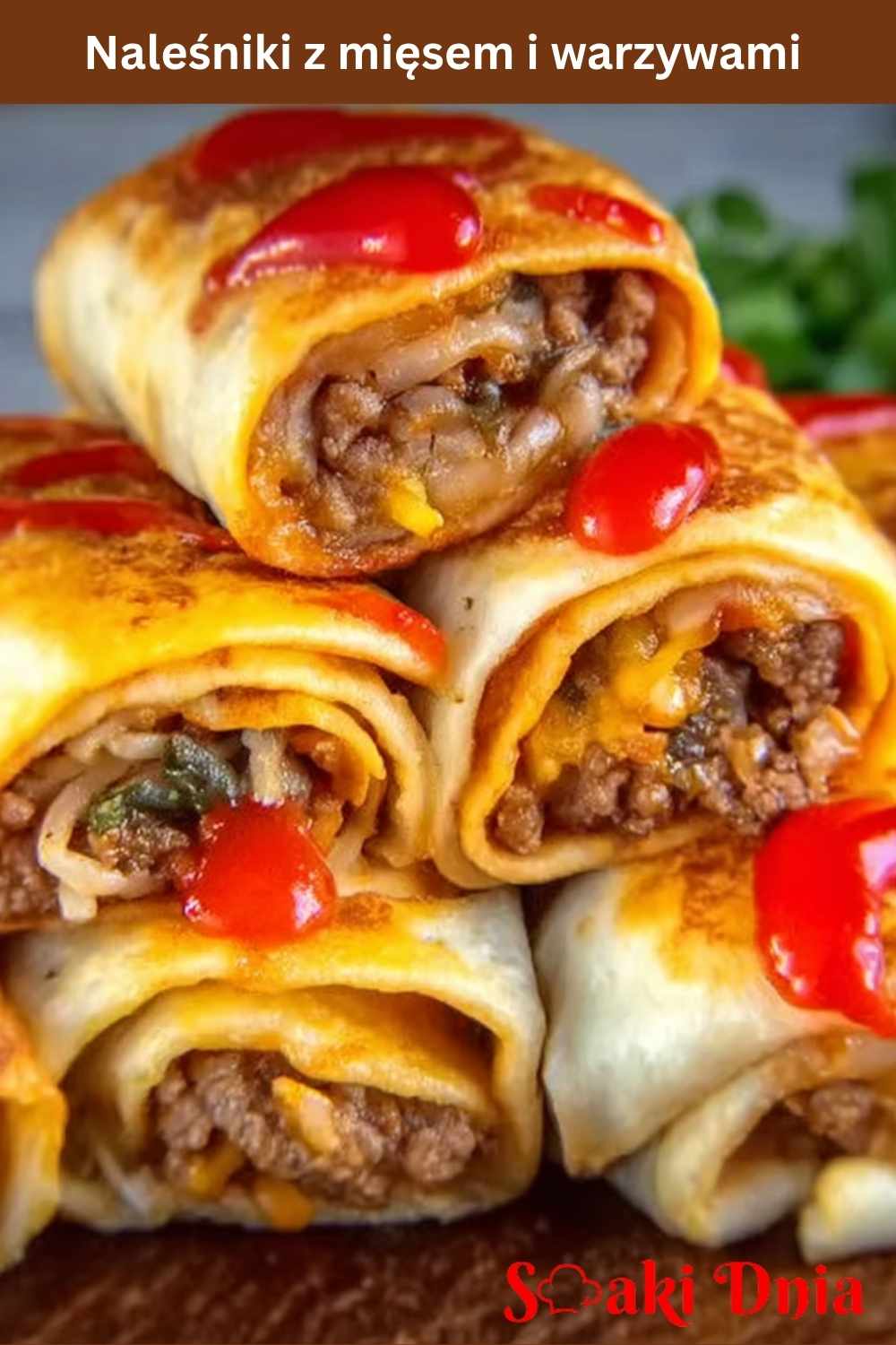 Naleśniki z mięsem i warzywami