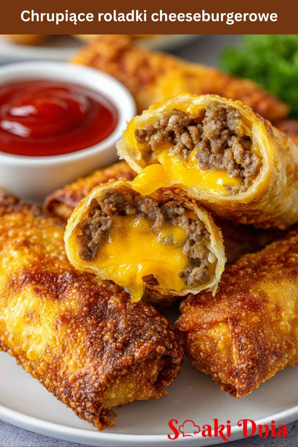 Chrupiące roladki cheeseburgerowe – imprezowy hit! 7
Chrupiące roladki cheeseburgerowe