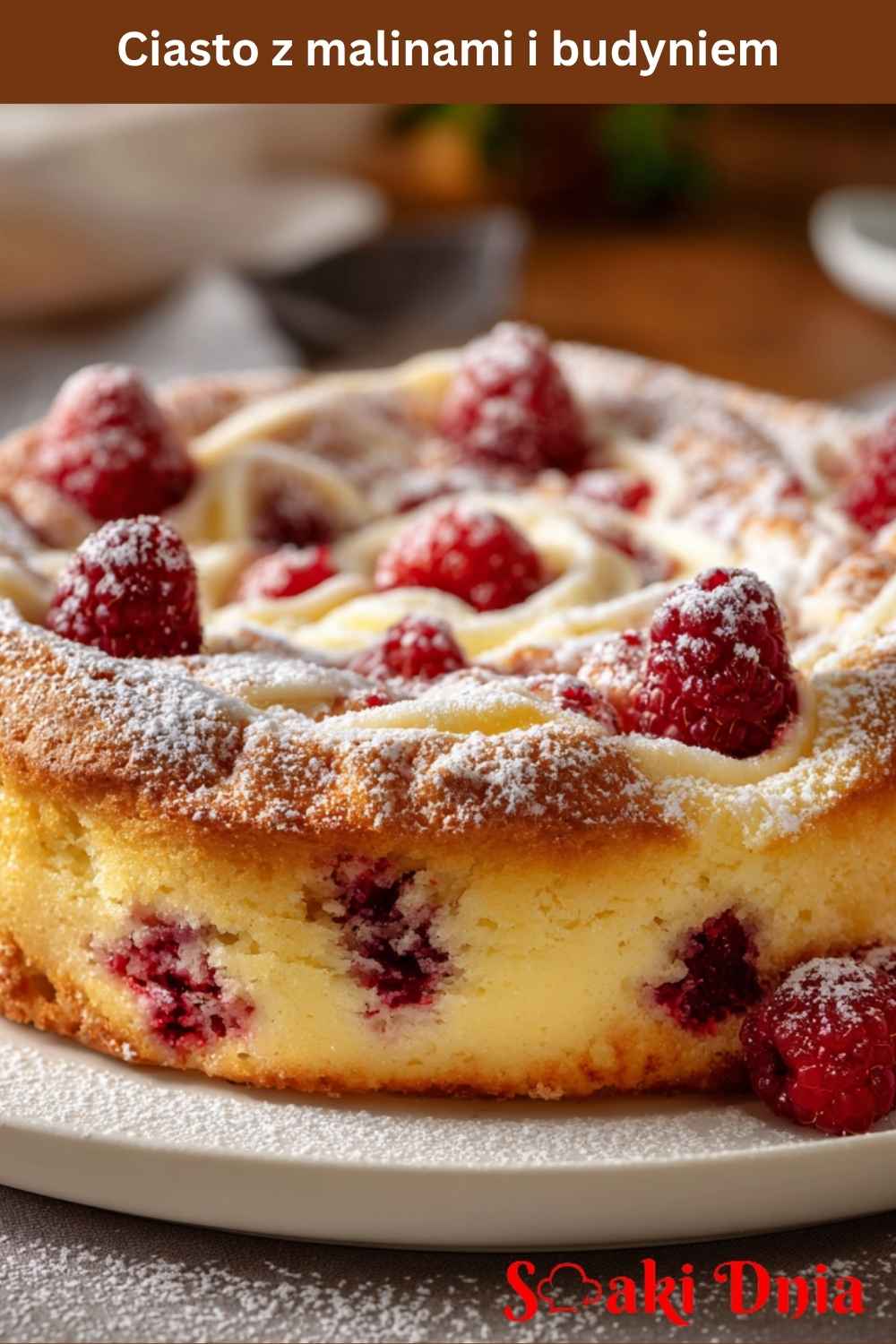 Ciasto z malinami i budyniem – puszyste i pełne smaku