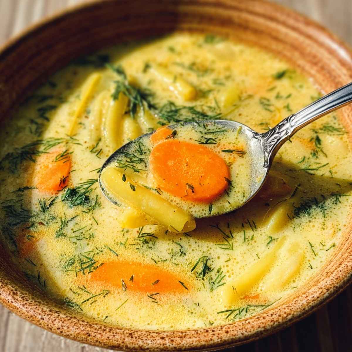 Zupa z żółtej fasolki szparagowej