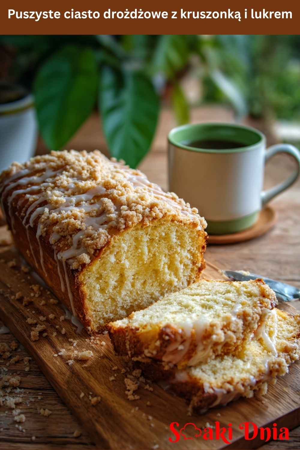 Puszyste ciasto drożdżowe z kruszonką i lukrem – smak dzieciństwa 7 Puszyste ciasto drożdżowe z kruszonką i lukrem