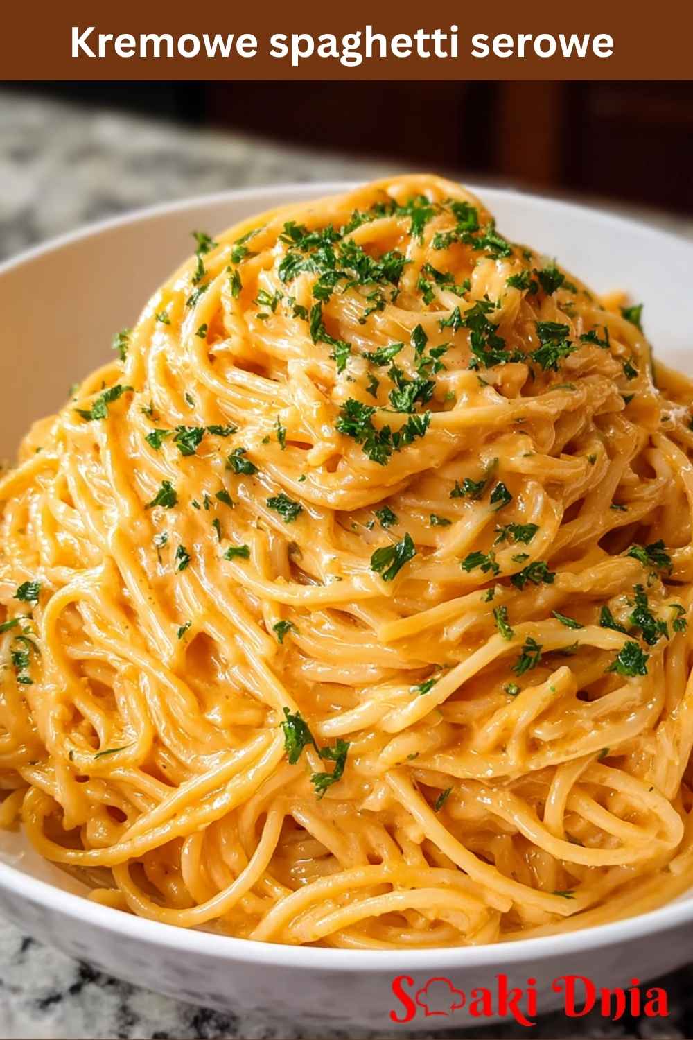 Kremowe spaghetti serowe