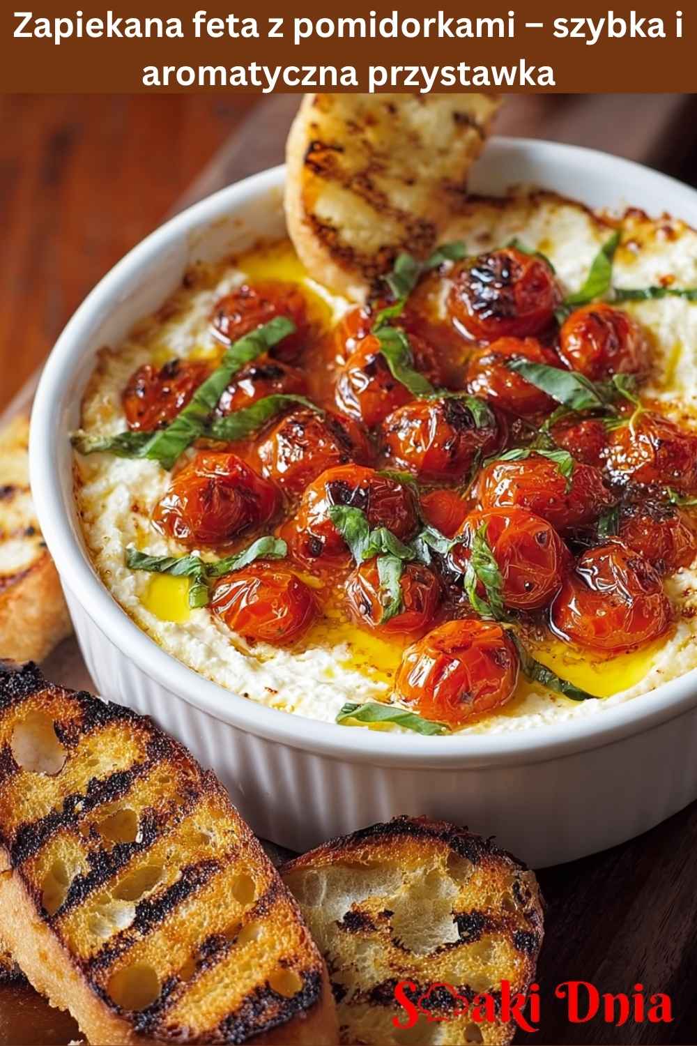 Zapiekana feta z pomidorkami – szybka i aromatyczna przystawka