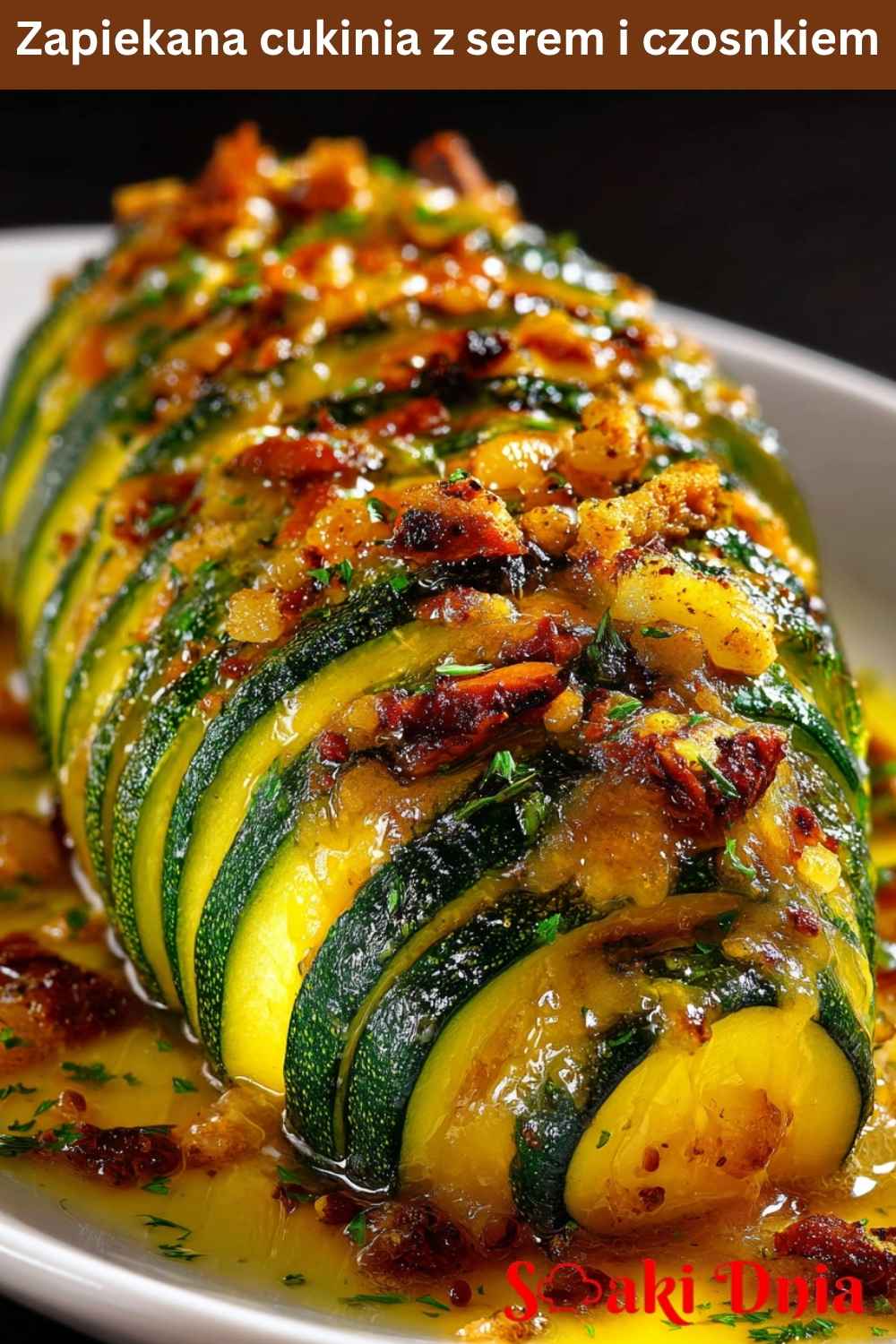 Zapiekana cukinia z serem i czosnkiem – szybki i pyszny pomysł na obiad lub kolację