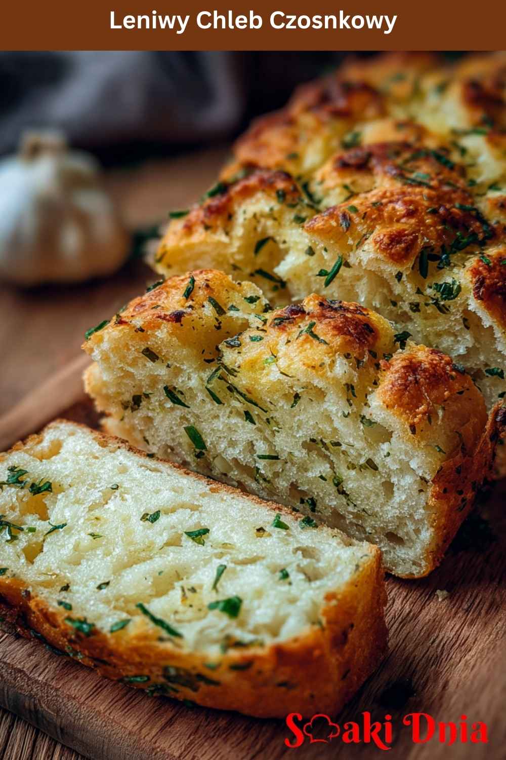 Leniwy chleb czosnkowy – prosty przepis na domowe pieczywo bez wyrabiania 8 Leniwy Chleb Czosnkowy