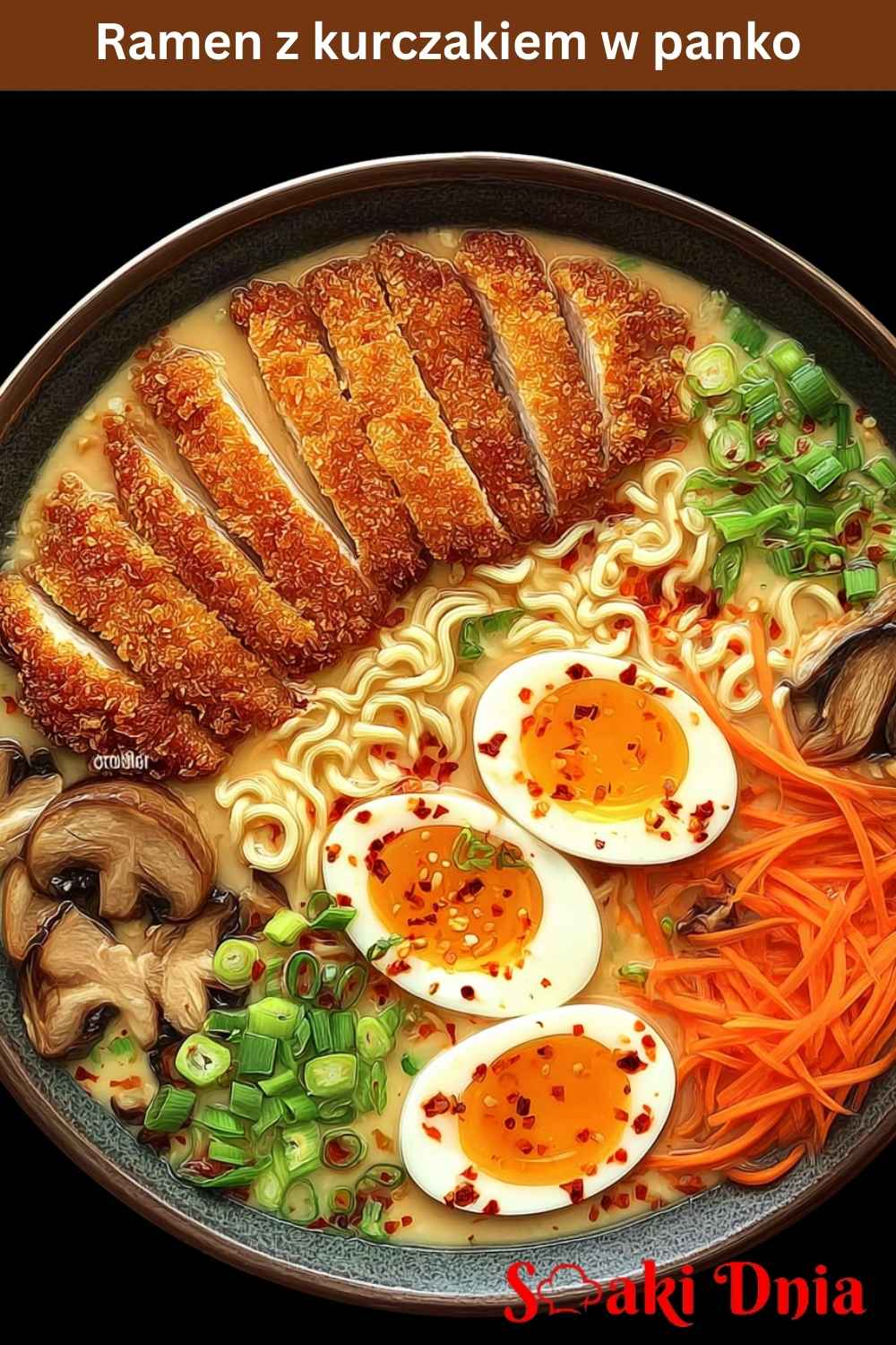 Ramen z kurczakiem w panko – japońska uczta w domowym wydaniu