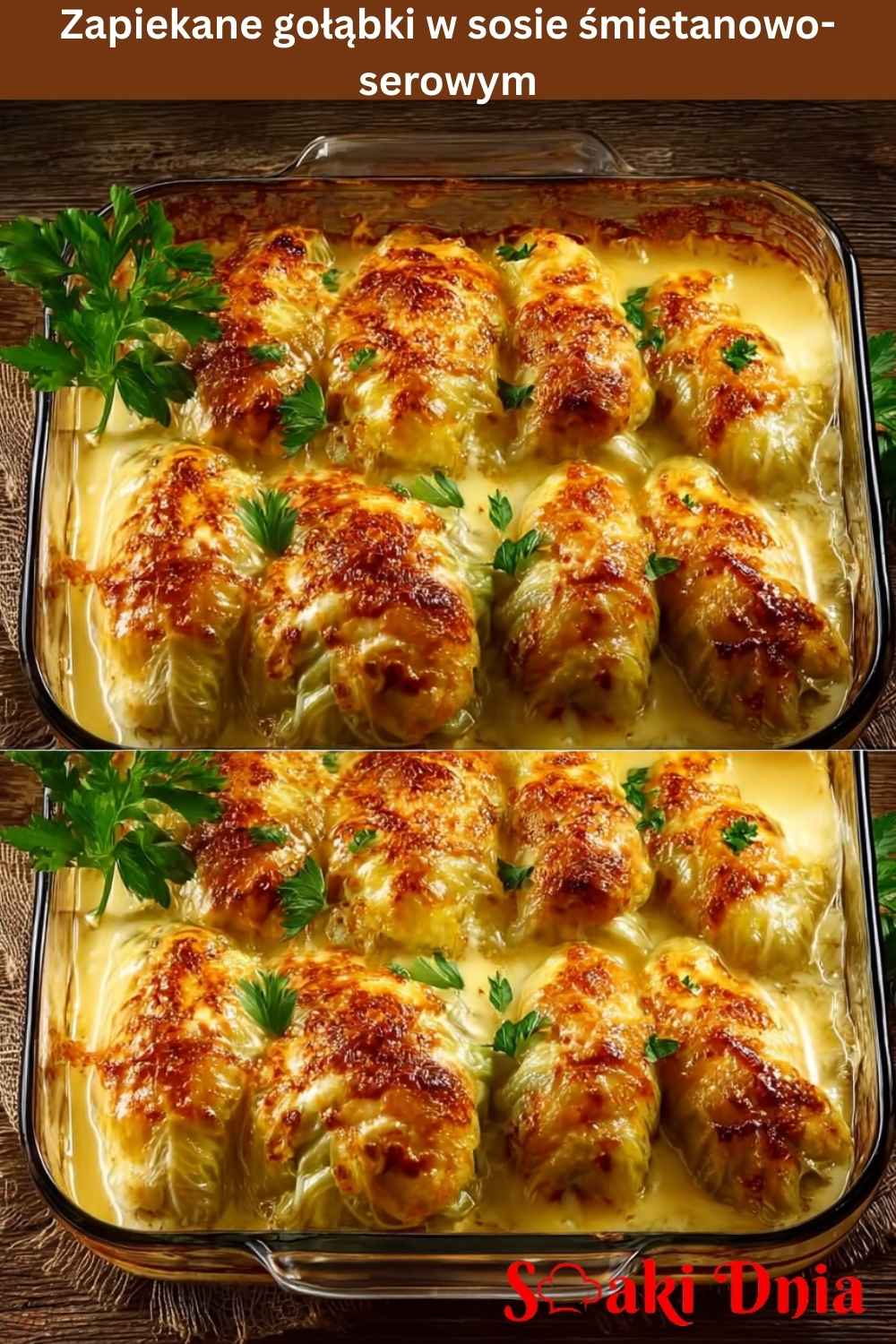 Zapiekane Gołąbki w Sosie Śmietanowo-Serowym