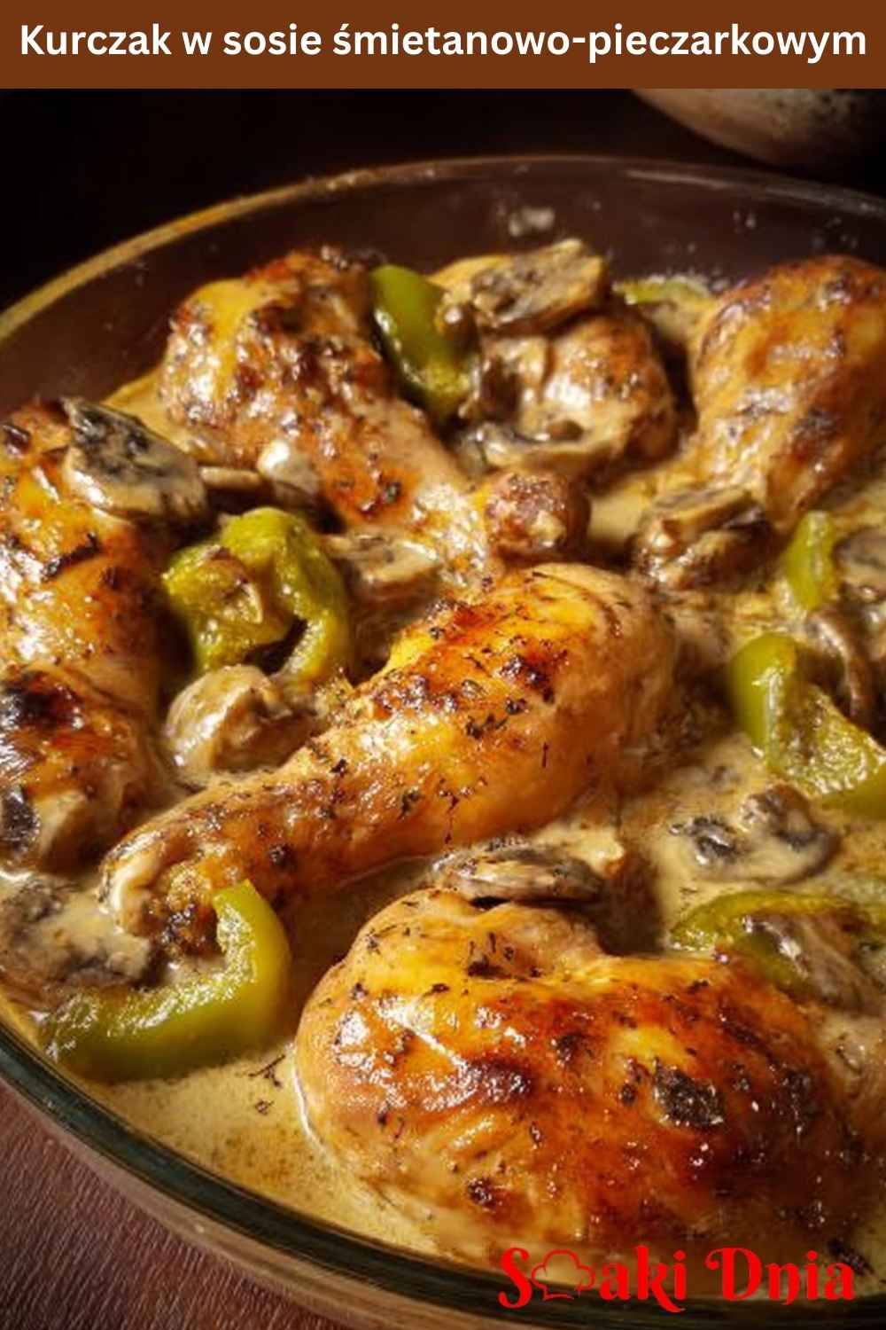 Kurczak w sosie śmietanowo-pieczarkowym