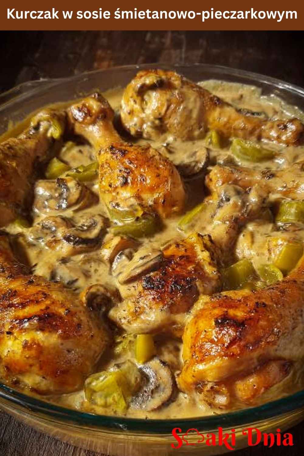 Kurczak w sosie śmietanowo-pieczarkowym