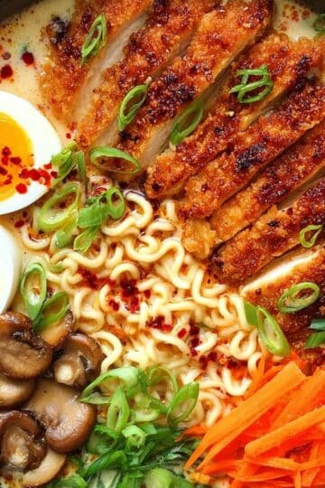 Ramen z kurczakiem w panko – japońska uczta w domowym wydaniu