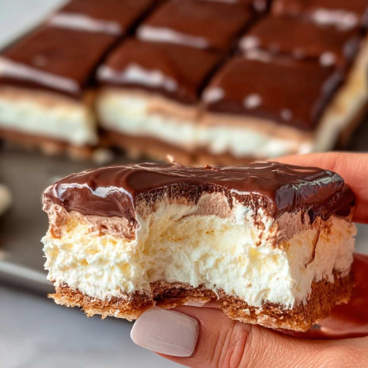 Ciasto czekoladowe z kremem i polewą